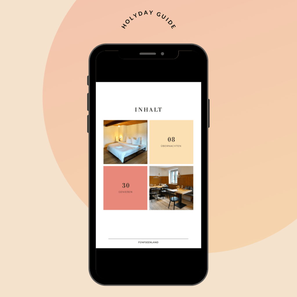 Ansicht Inhalt Holyday Guide Fünfseenland in Bayern als ebook-PDF